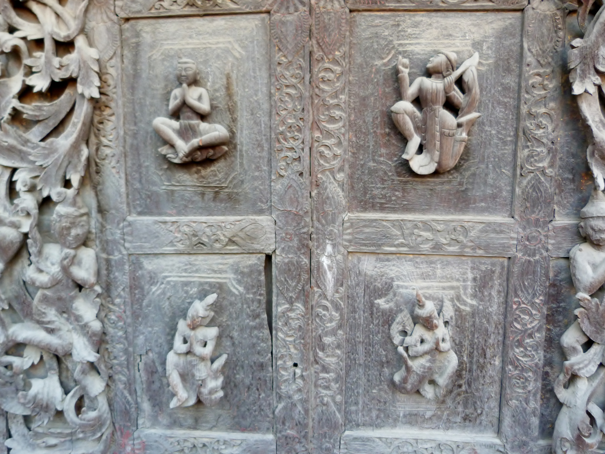 Door Carving Shwenandaw Monastery 