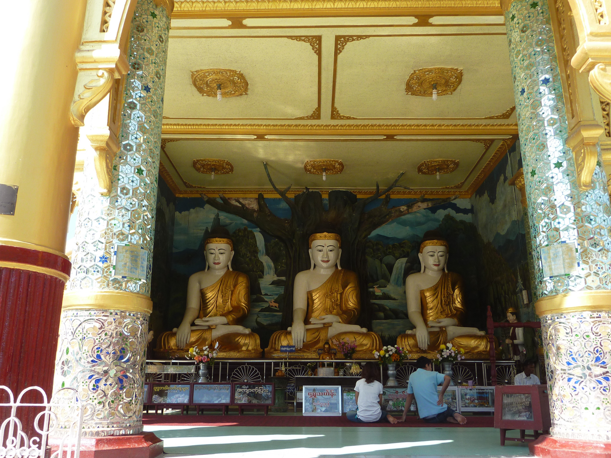 Three Seated Buddha's