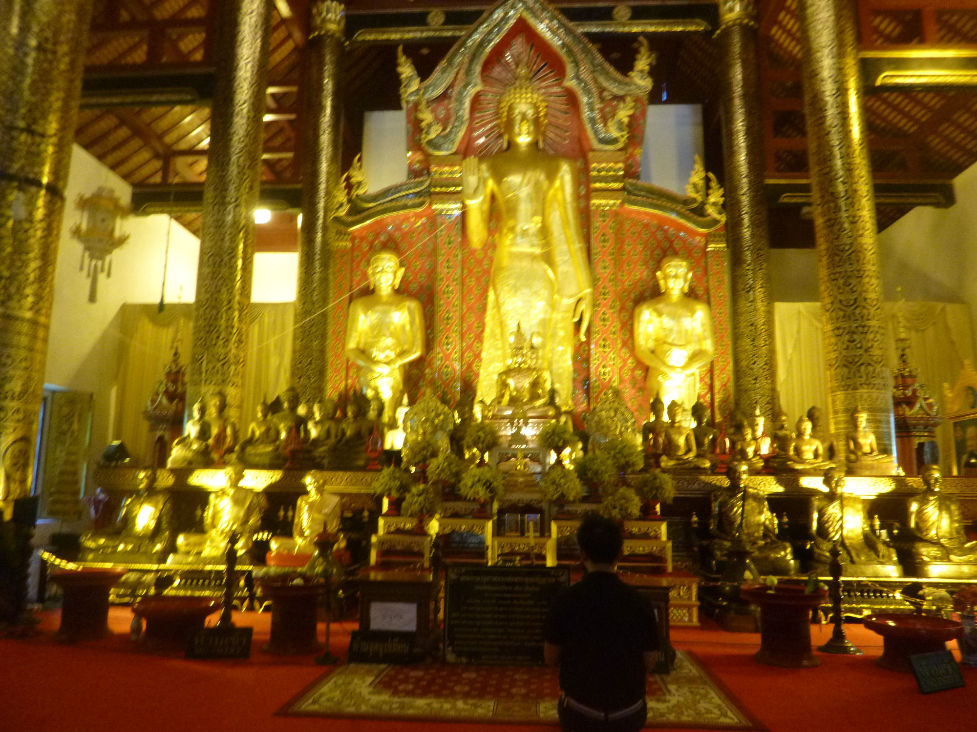 Golden Buddhas Inside Main Pgoda