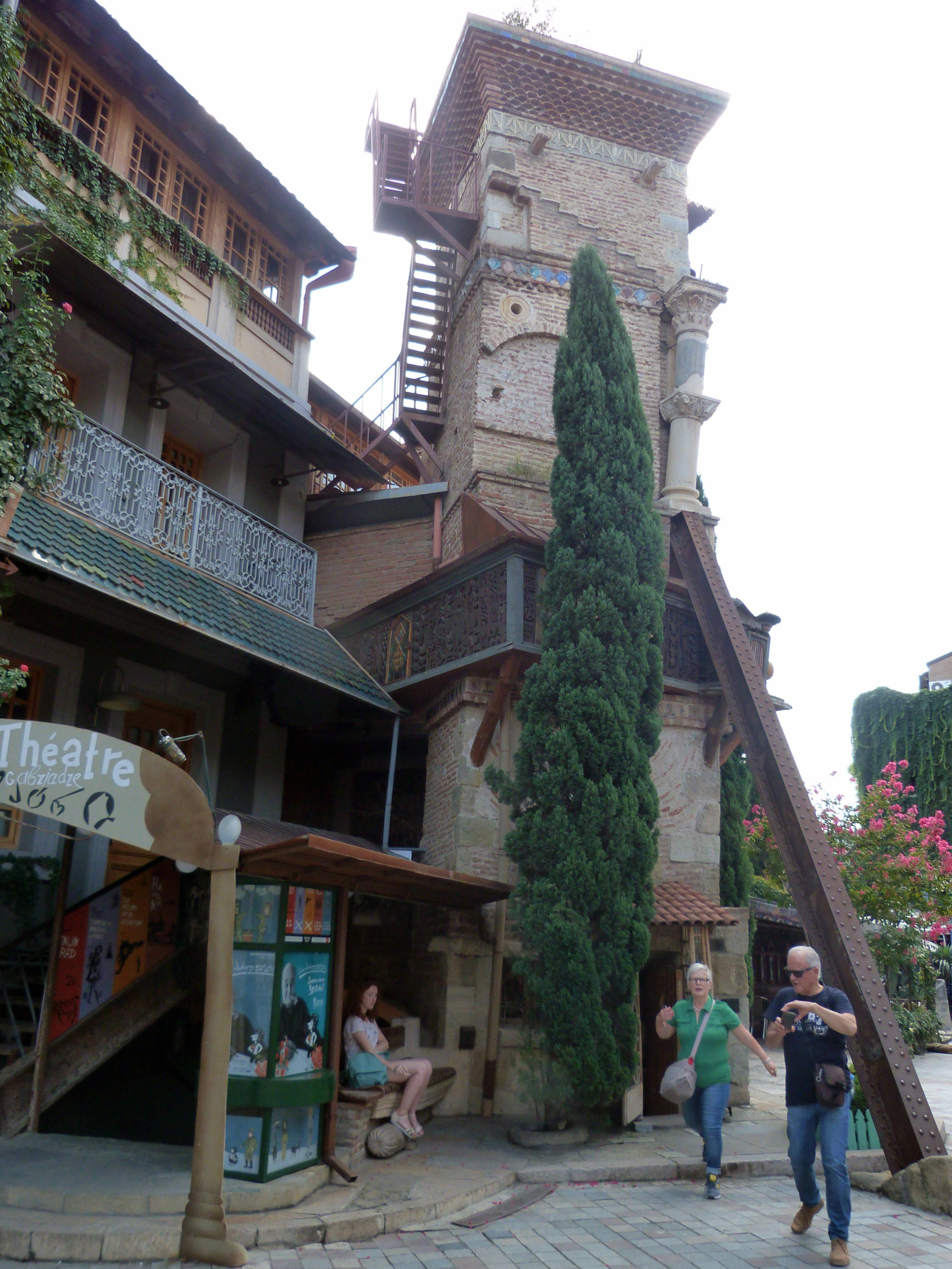 The leaning tower of Tbilisi, Georgia