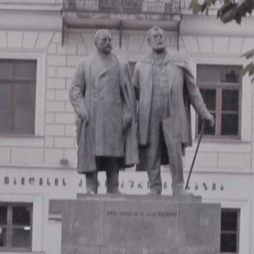 Monument to Akaki Tsereteli and Ilia Chavchavadze 