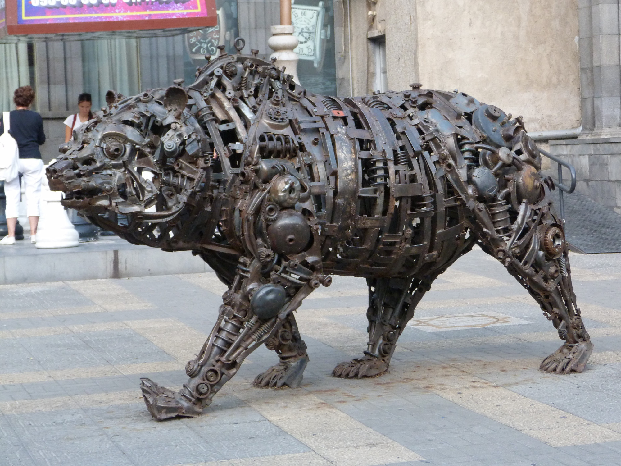 Iron Bear Sculpture