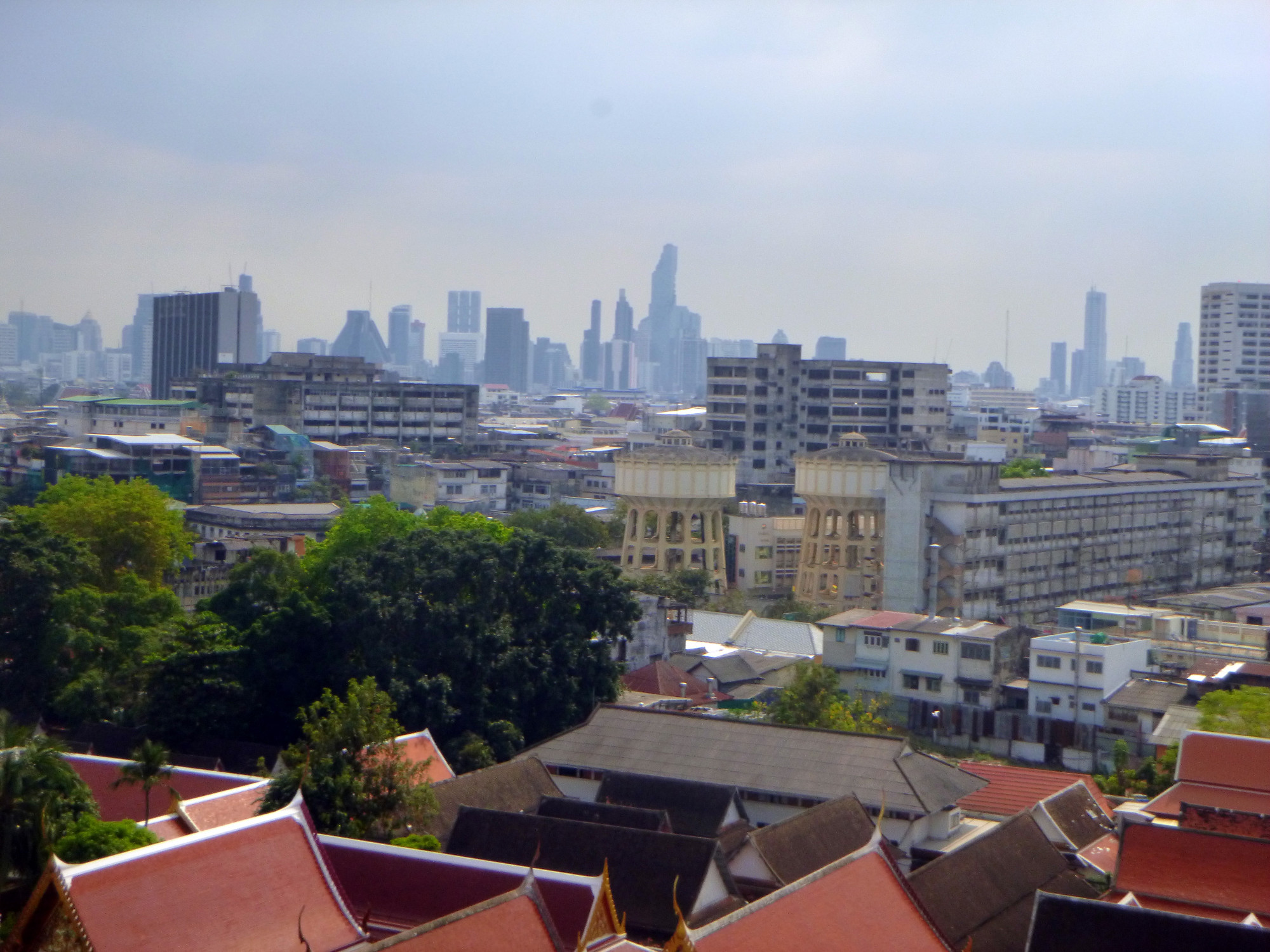 Panoramic View over city from Temple