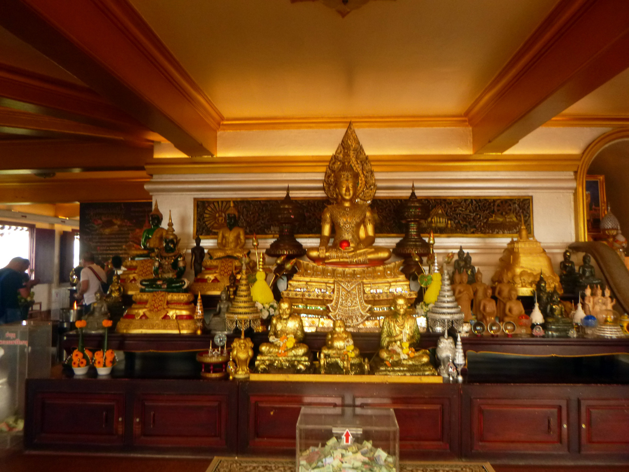 Golden seated Buddha