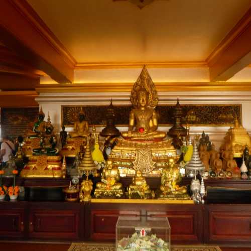 Golden seated Buddha