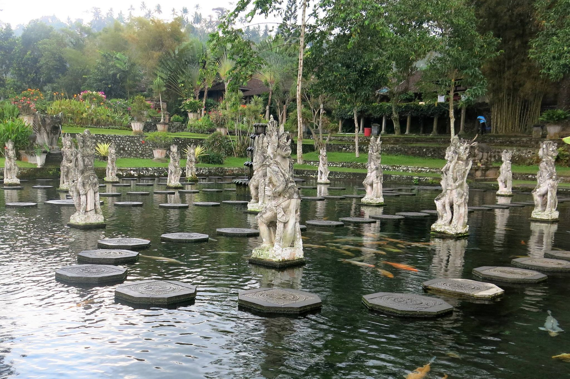 Statues in Pool