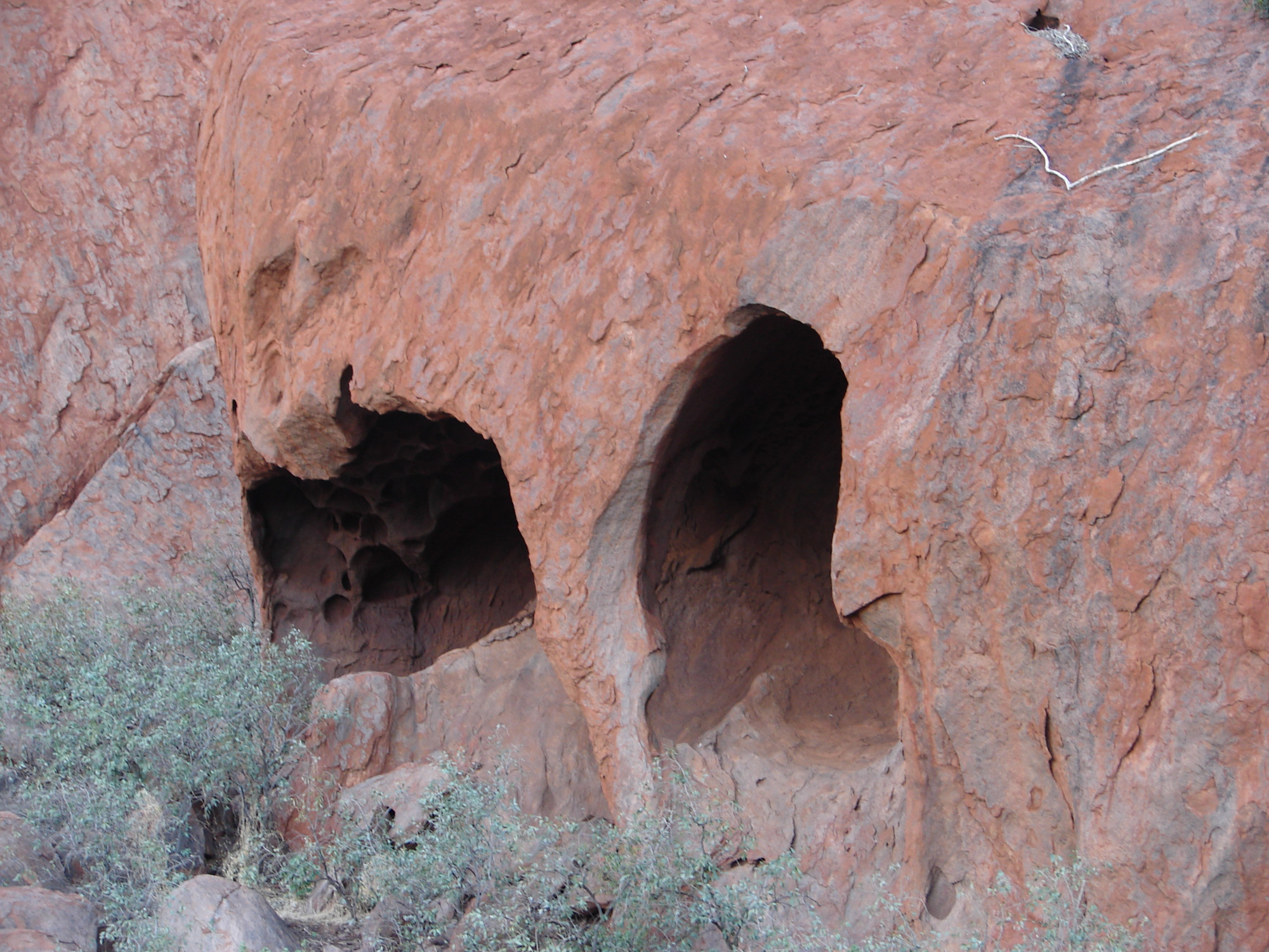 Erosion holes