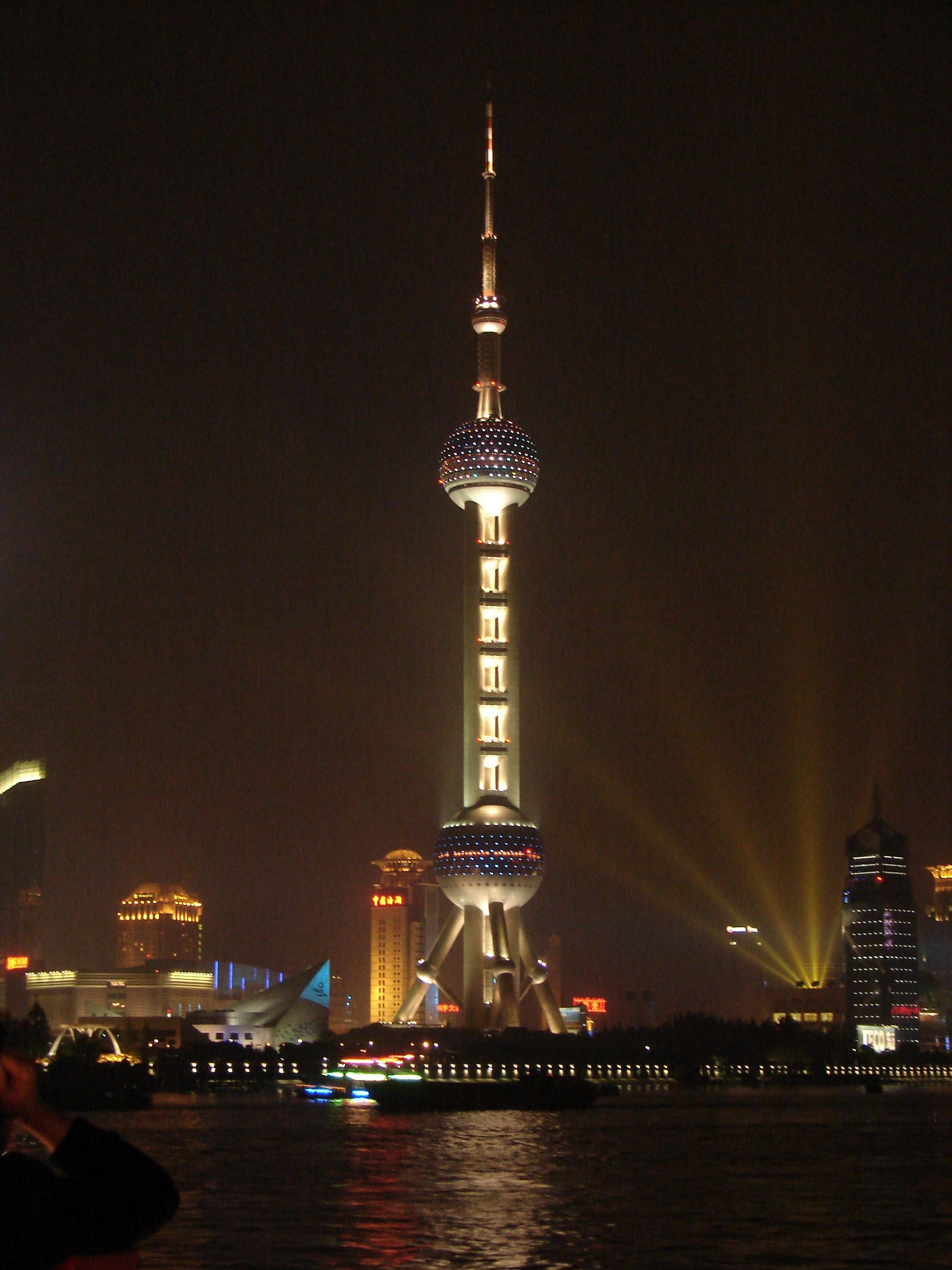 Oriental Pearl TV Tower by night