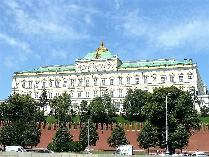 Grand Kremlin Palace view from Riverbank