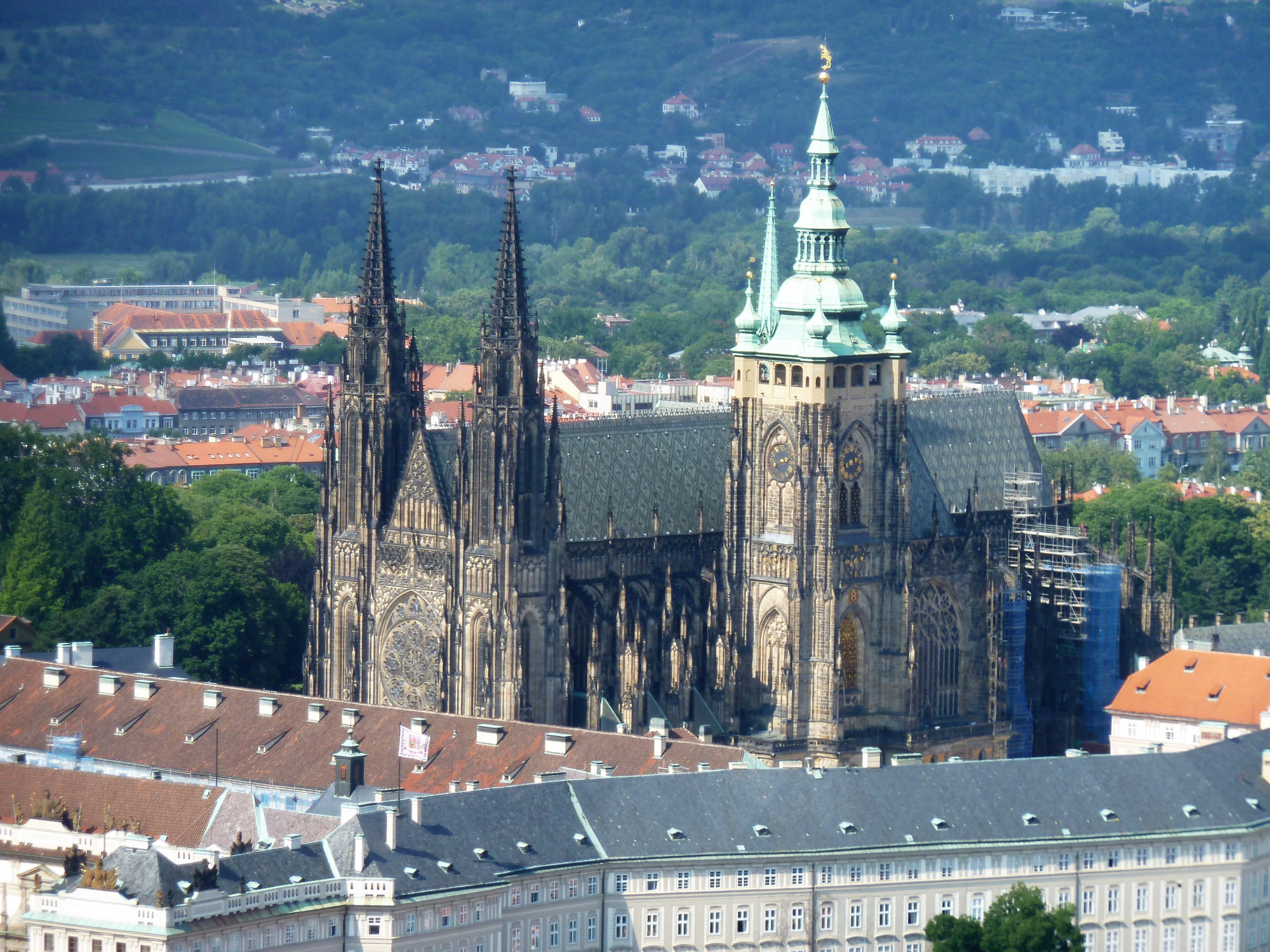 St. Vitus Cathedral from Petrin hill
