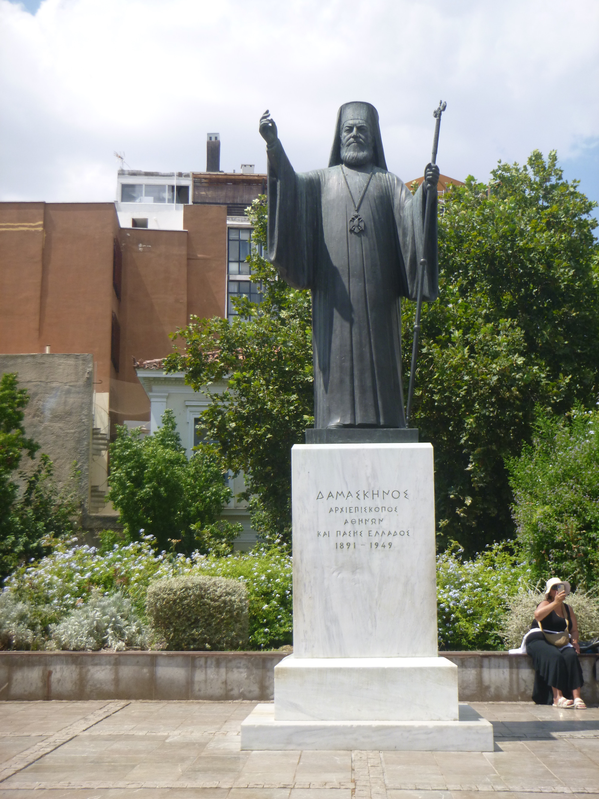 Archbishop Damaskinos Statue