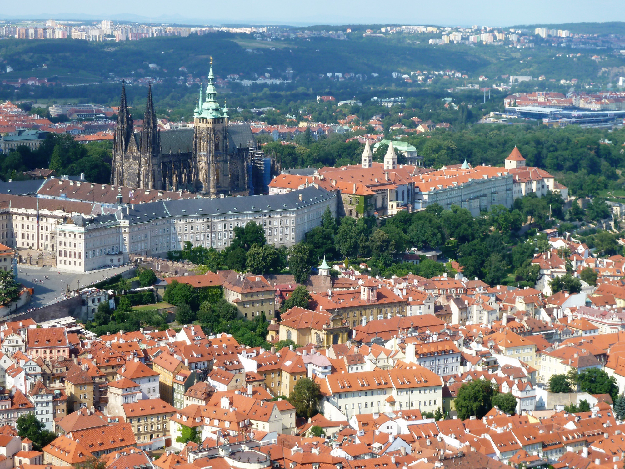 Castle viewed from Perrin Hill