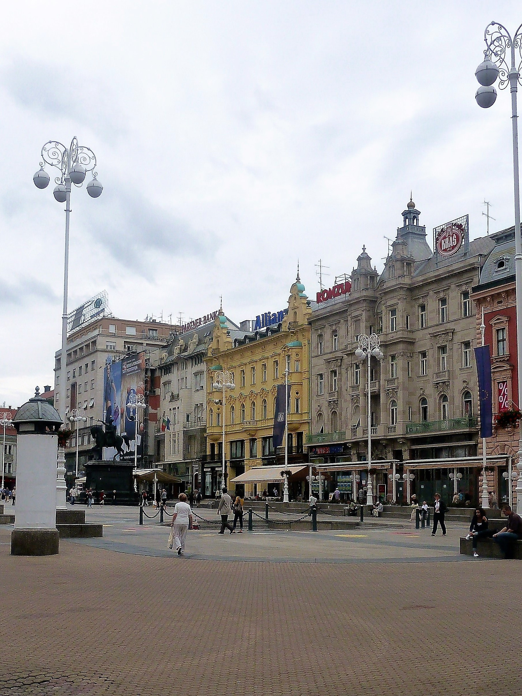 Ban Jelacic square,main square in Zagreb,