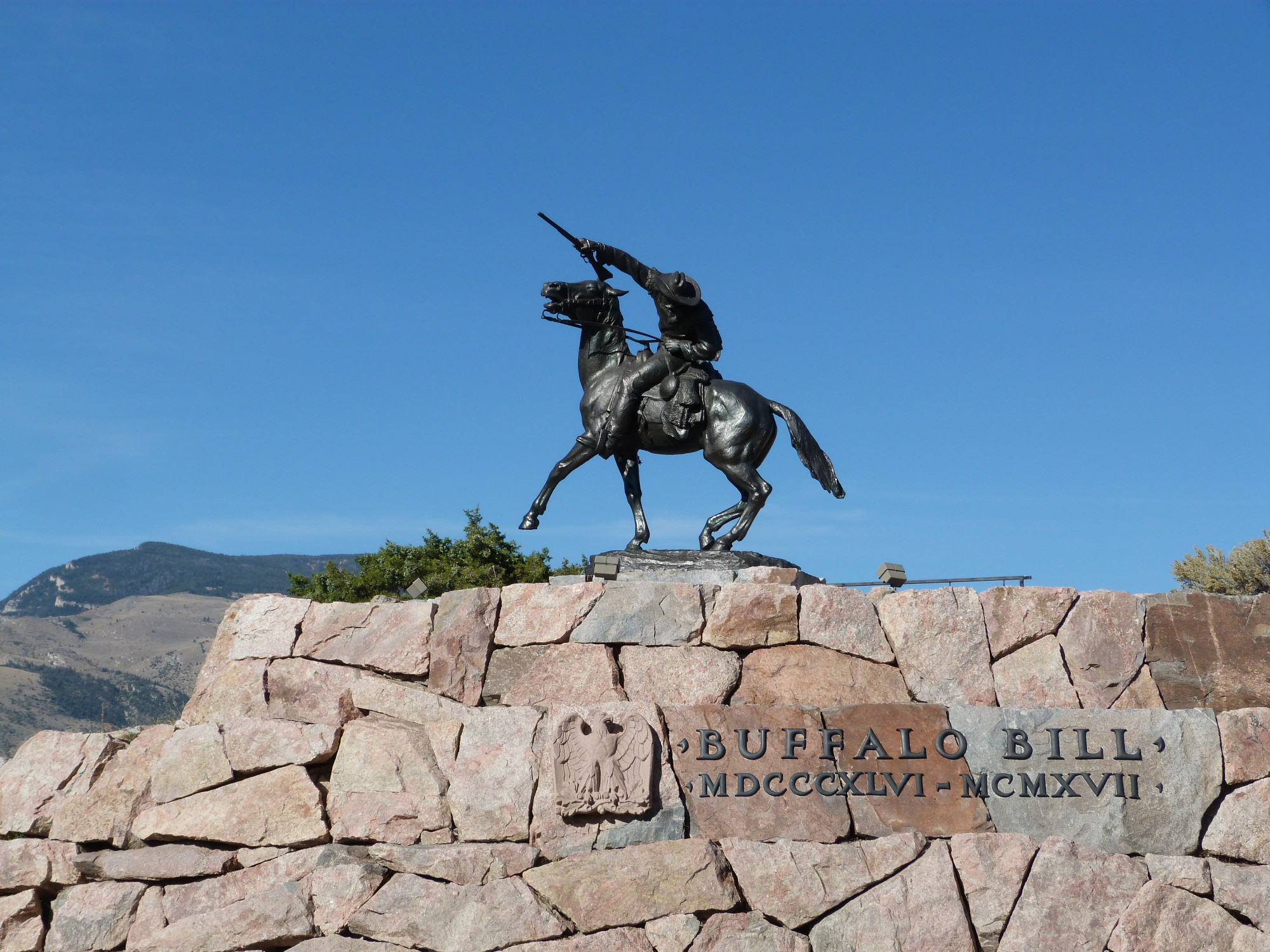 Buffalo Bill – The Scout is a bronze statue of a mounted rider outside the Buffalo Bill Historical Center