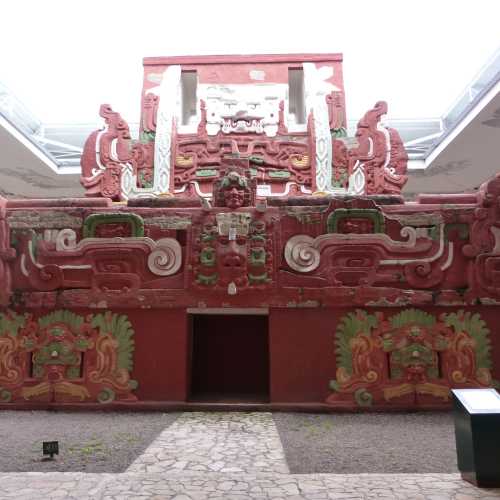 Life-size reconstruction of the Rosalila temple at the site museum