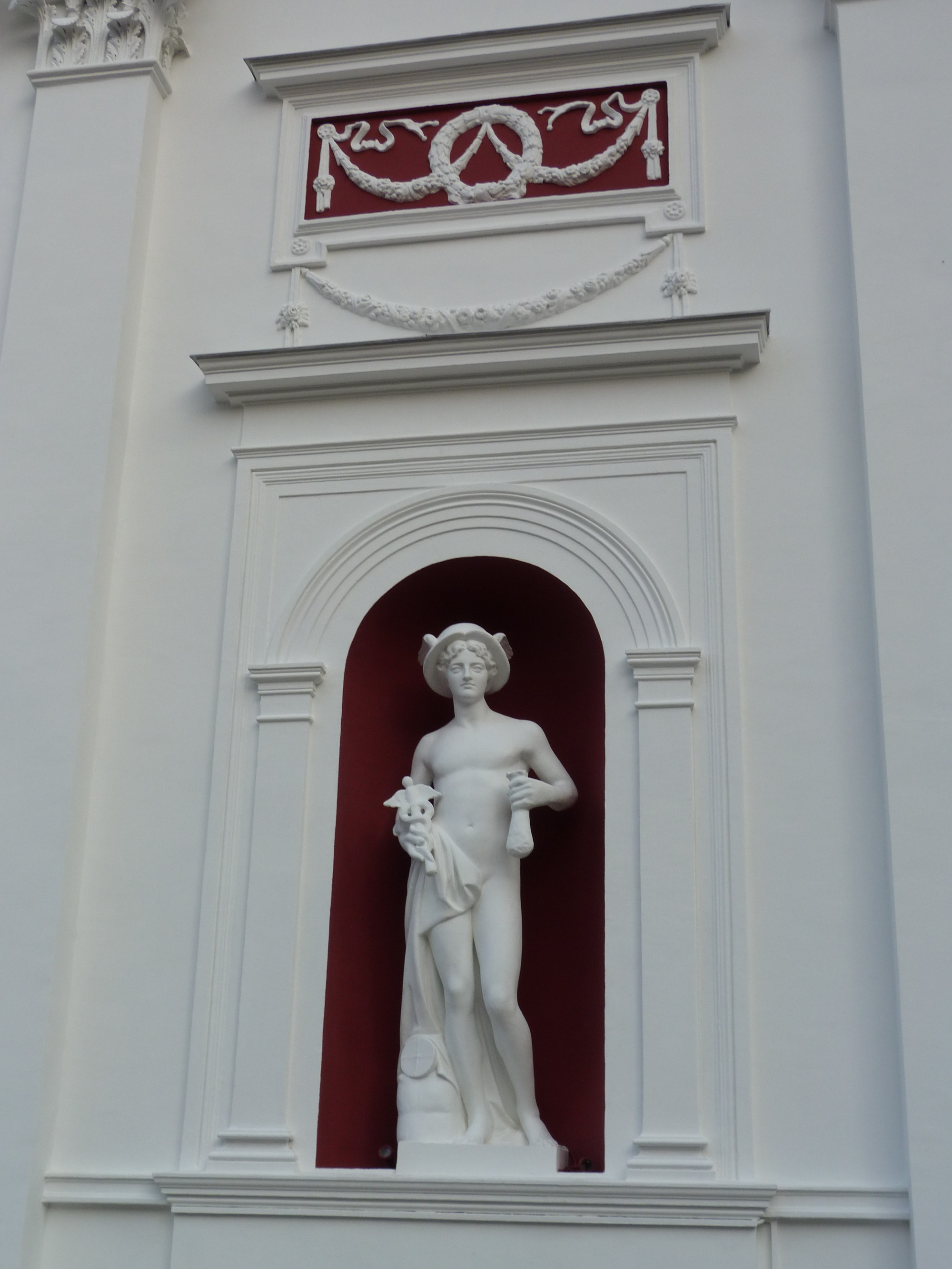 Antique Statue Of Hermes At The City Hall Of Odessa