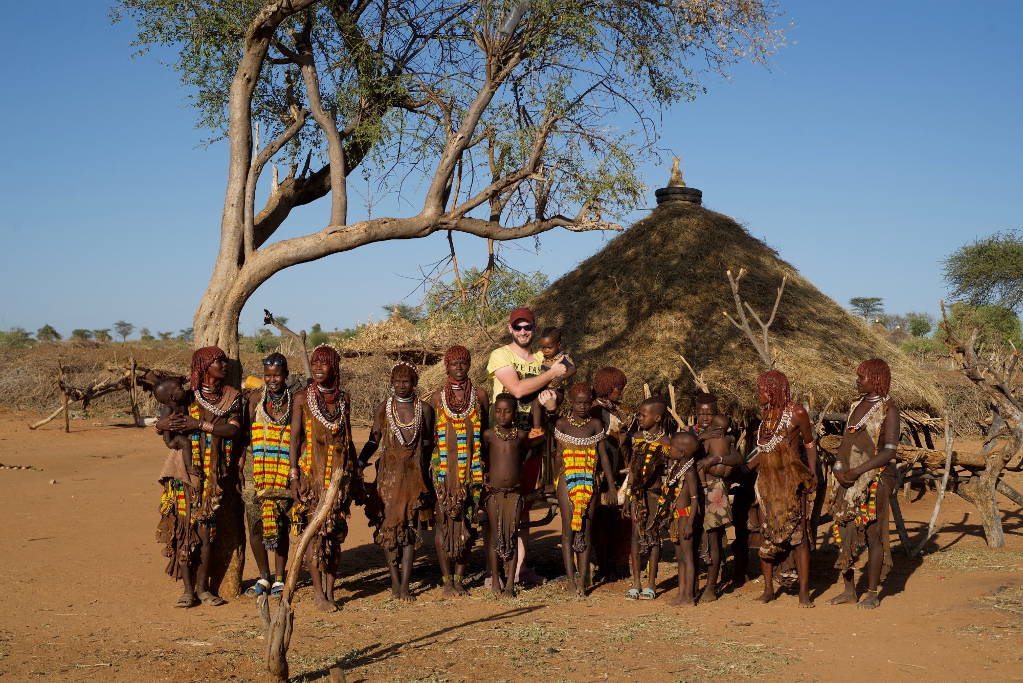 Жилища племени Хамер Эфиопия