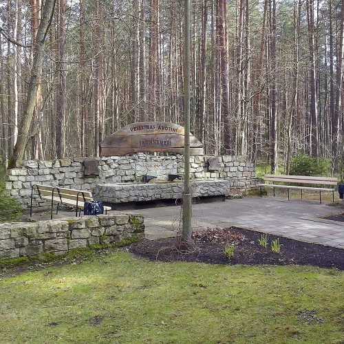 mineral water spring at Jaunkemeri, Latvia