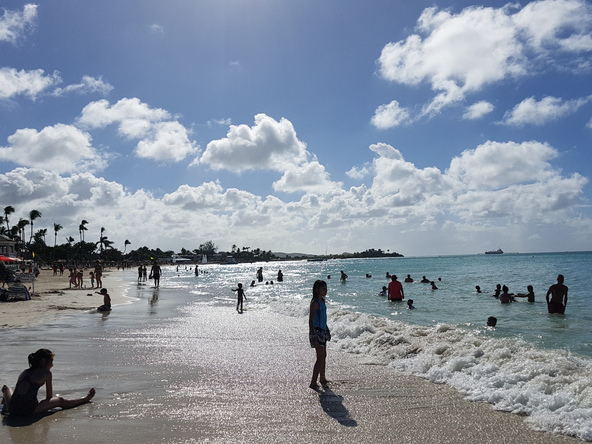 Dickenson Bay, Grand Sandals resort beach