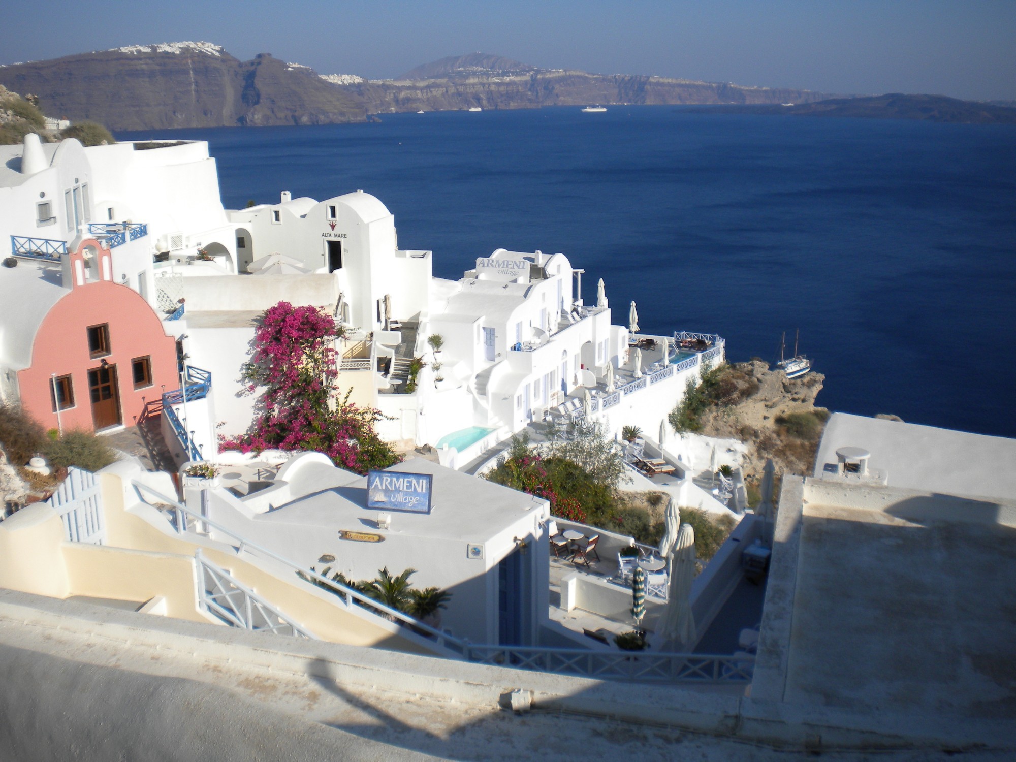 Santorini. Eia. View on the Caldera