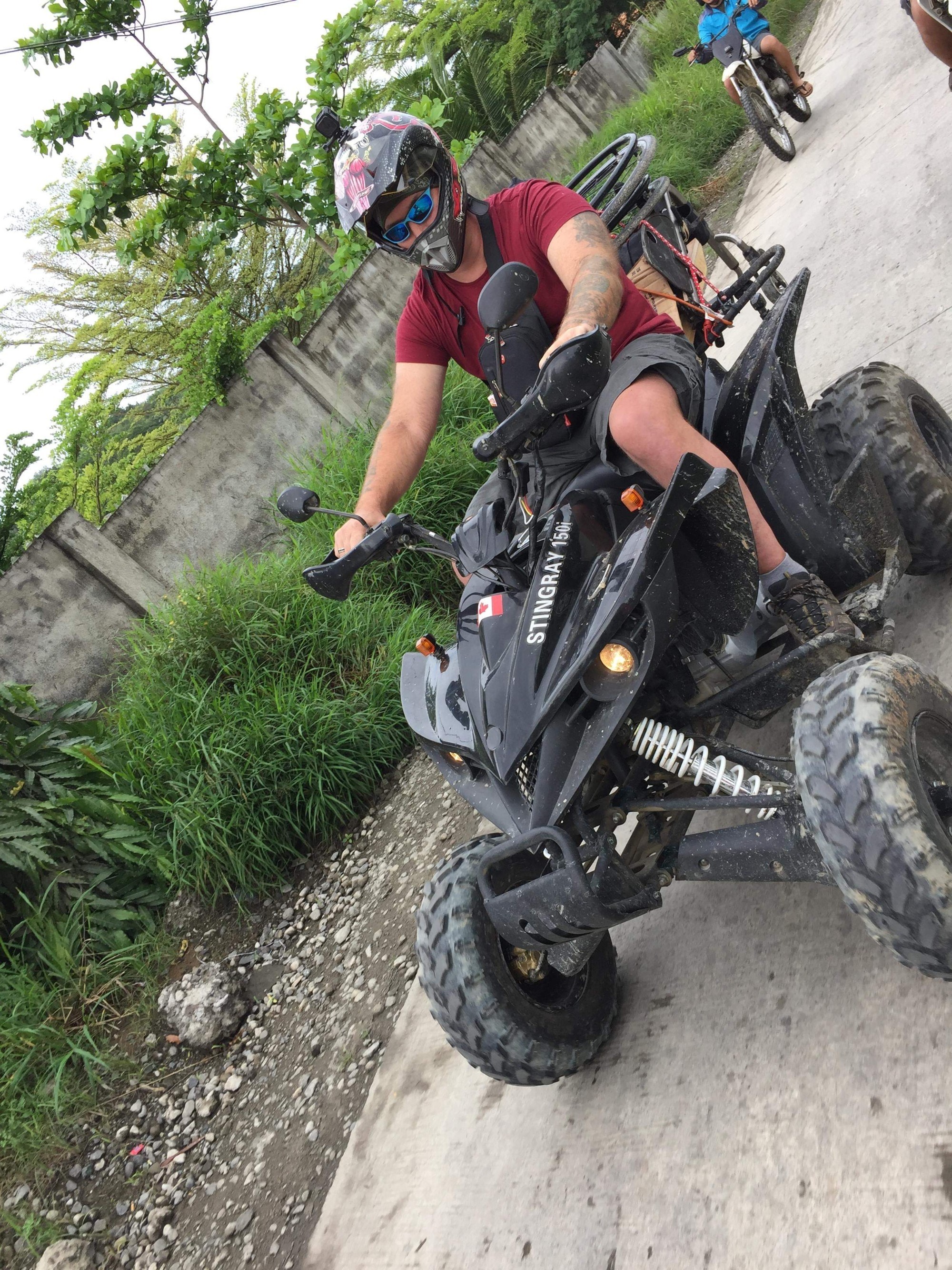 My ATV at my house in Philippines 